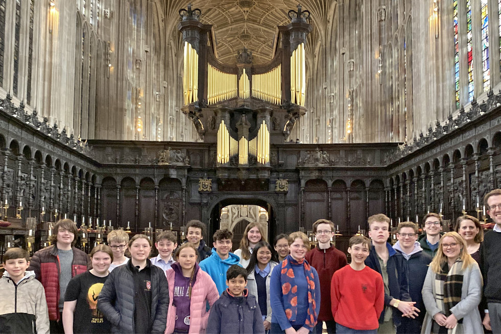 Young Organisists Course Trip to Cambridge